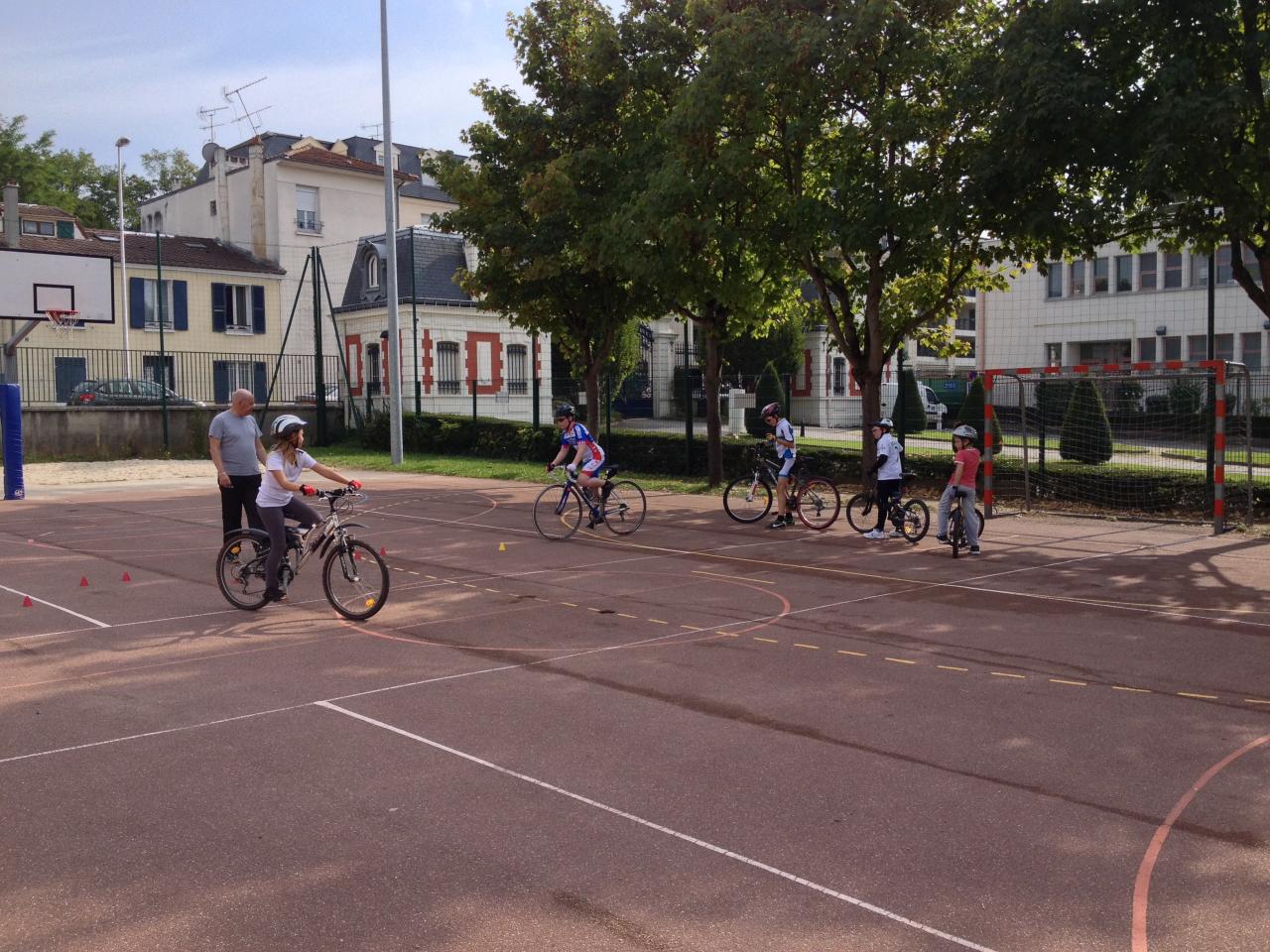 L'école de cyclisme : 1er entraînement le 28/09/13